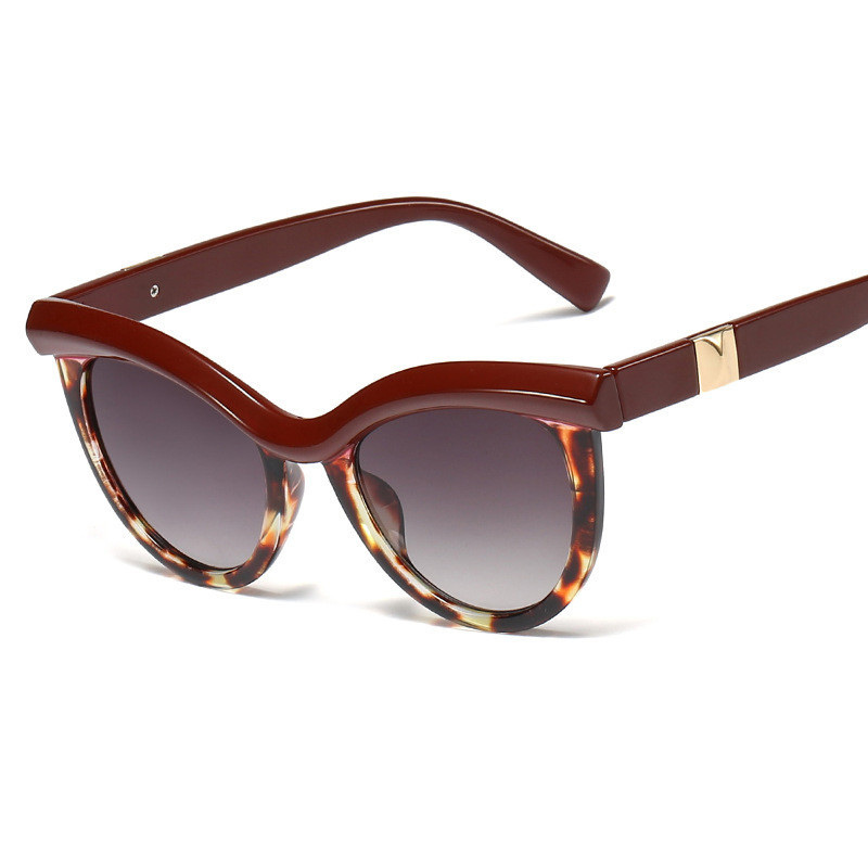 Lunettes œil de chat demi-montures tendance – Image 2