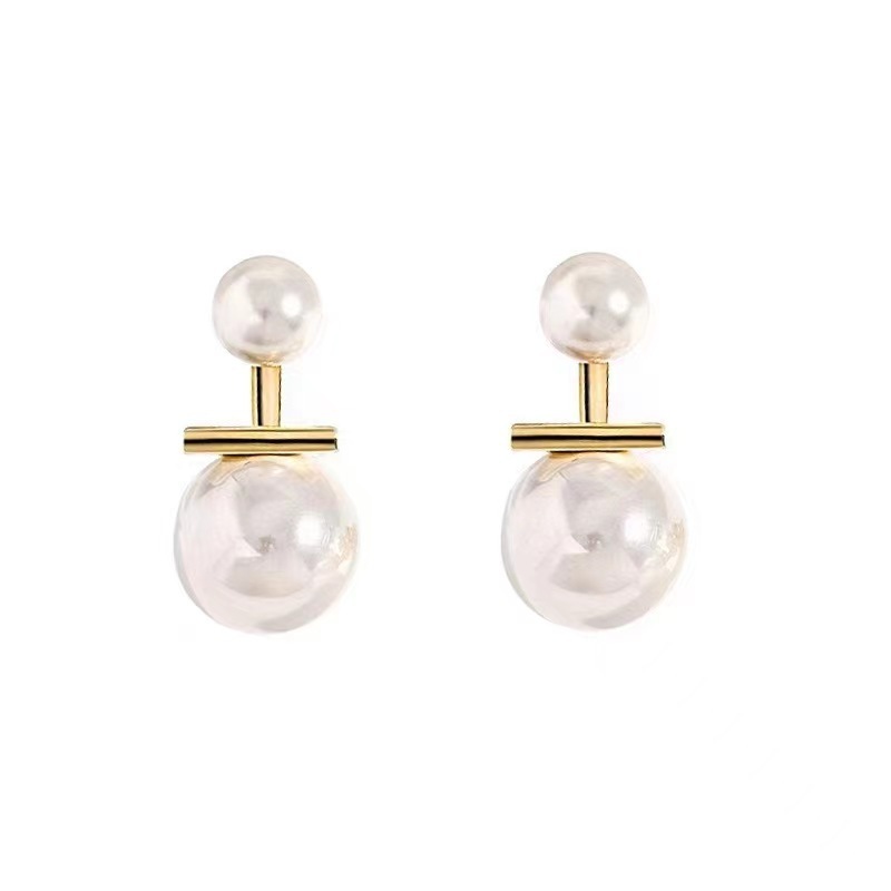 Boucles d'oreilles en argent avec perles de luxe pour femmes – Image 3