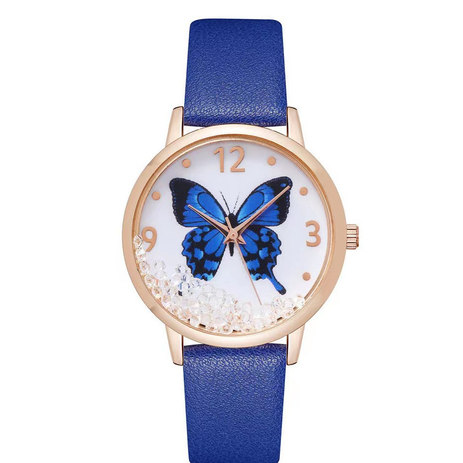 Montre à quartz papillon strass pour femme – Image 5