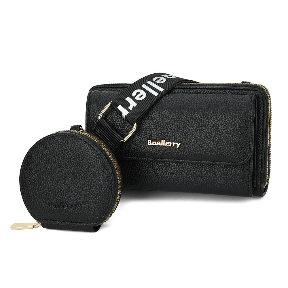 Lot de 2 sacs bandoulière texture litchi pour téléphone portable, avec petit porte-monnaie – Image 10