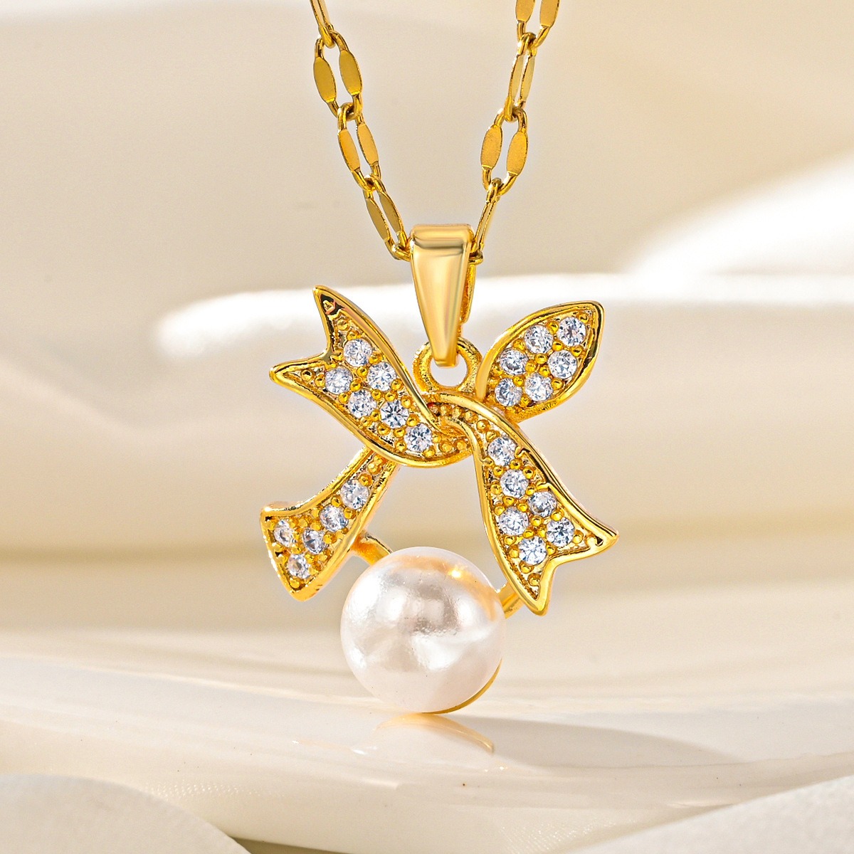 Jolie collier Bow Gang pour jeunes étudiantes – Image 5