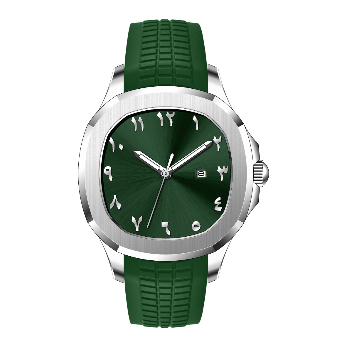 Montre à quartz étanche classique avec bracelet en silicone Grenade – Image 2